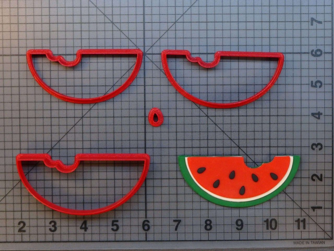 Bitten Watermelon 266-A316 Cookie Cutter Set