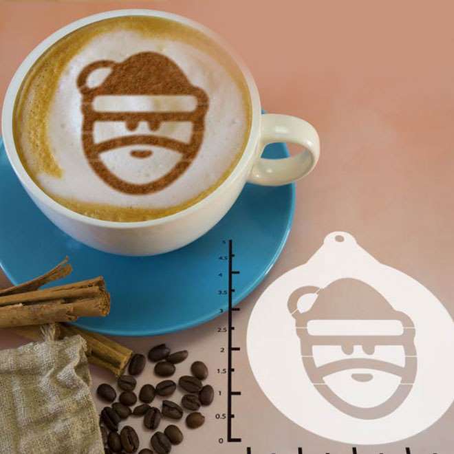 Christmas - Santa 263-013 Latte Art Stencil