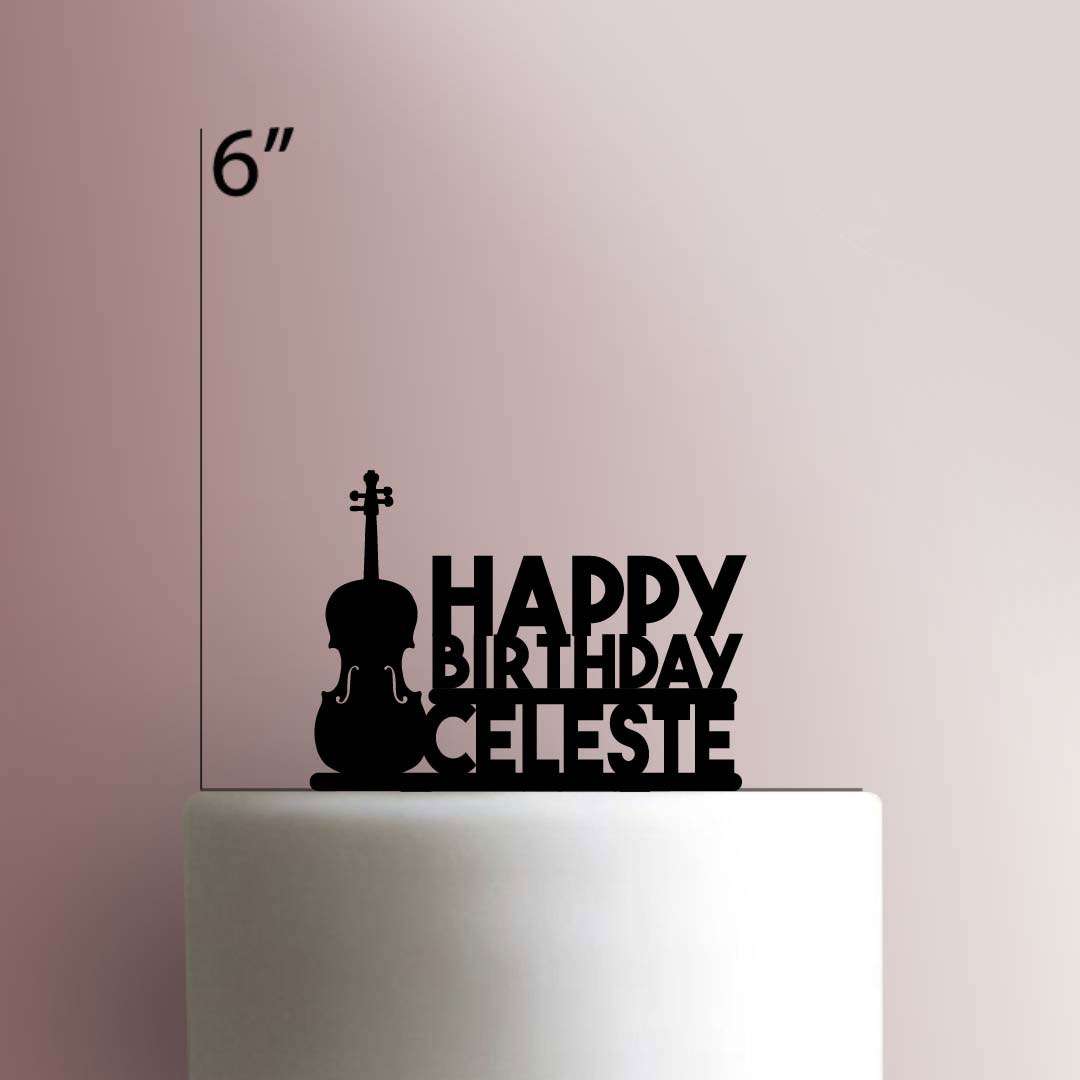 Custom Cello Birthday 225-462 Cake Topper