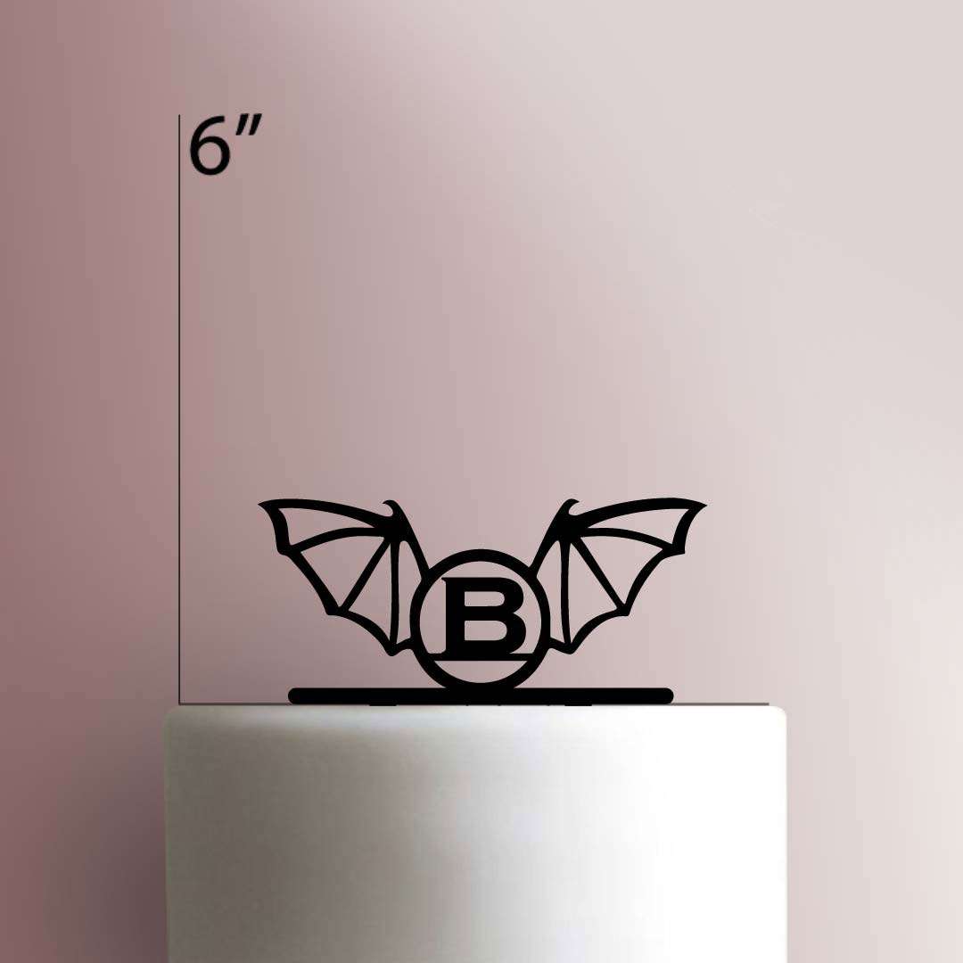 Custom Initial Batwing 225-452 Cake Topper