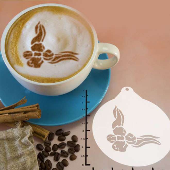 Damask 263-004 Latte Art Stencil