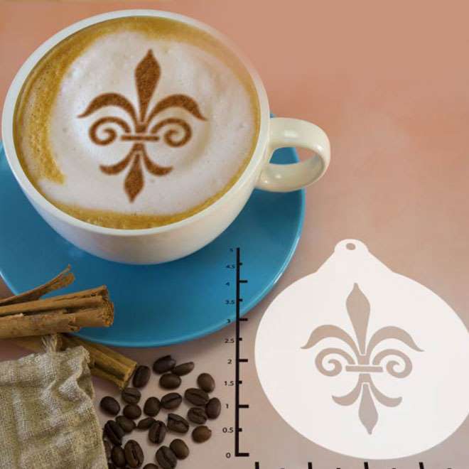 Damask 263-005 Latte Art Stencil
