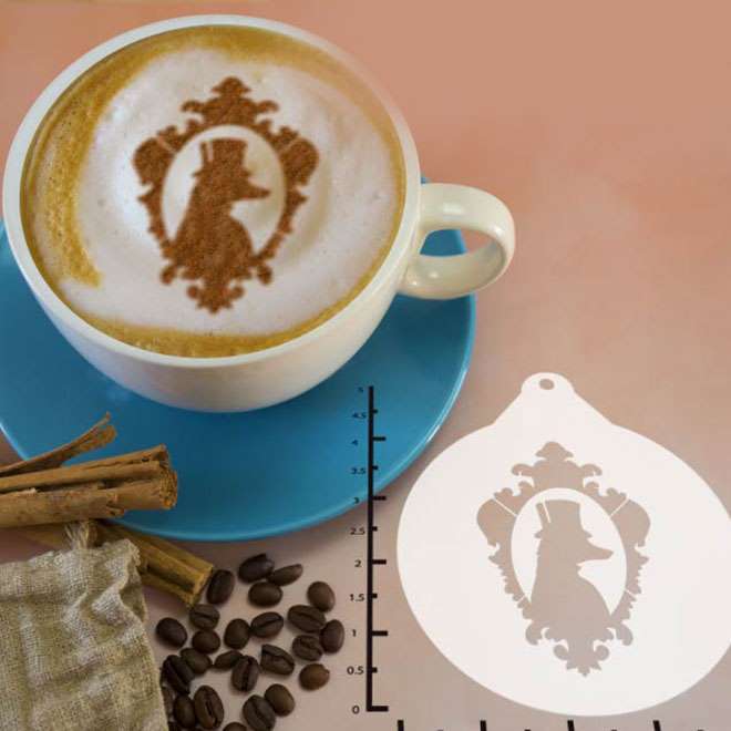 Damask 263-006 Latte Art Stencil