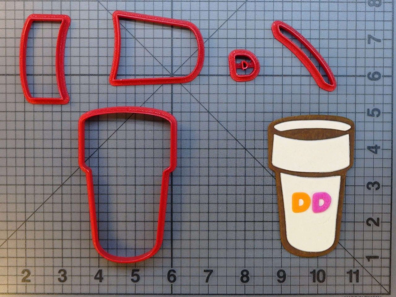 Dunkin Donuts Logo 266-A245 Cookie Cutter Set