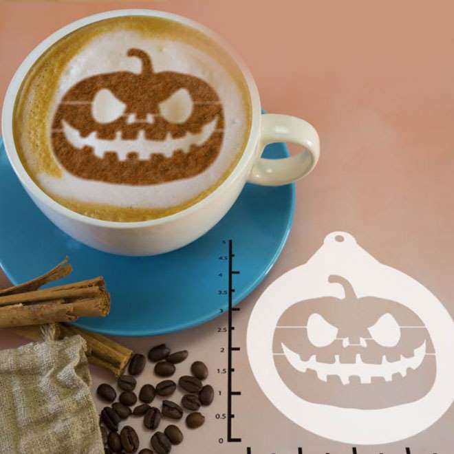 Halloween - Jack O' Lantern 263-043 Latte Art Stencil