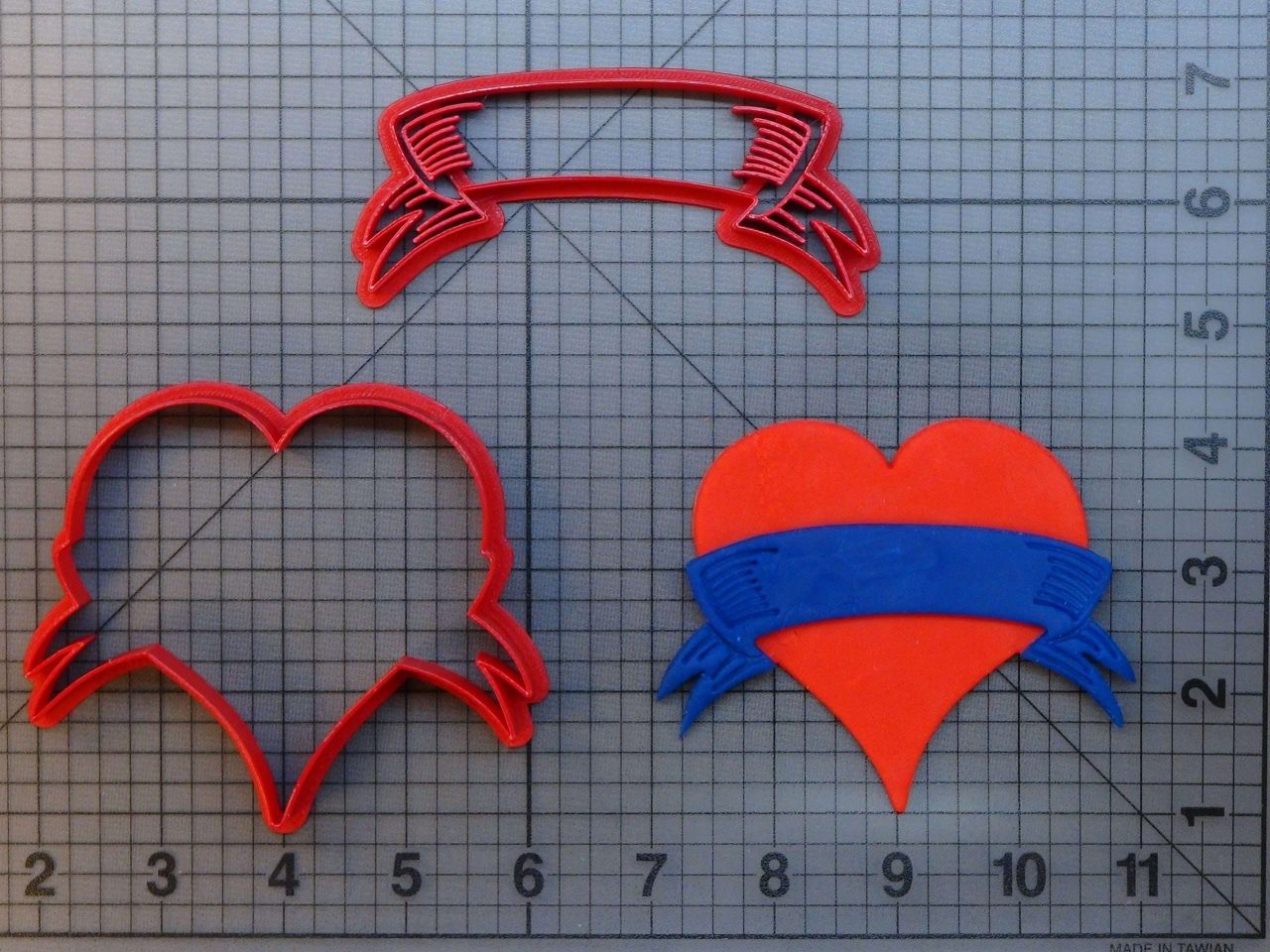 Heart Banner 266-A231 Cookie Cutter Set