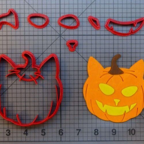 Jack O' Lantern Cat 266-A288 Cookie Cutter Set