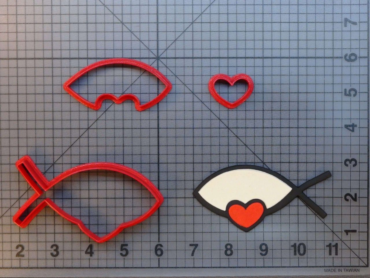Jesus Fish 266-A238 Cookie Cutter Set
