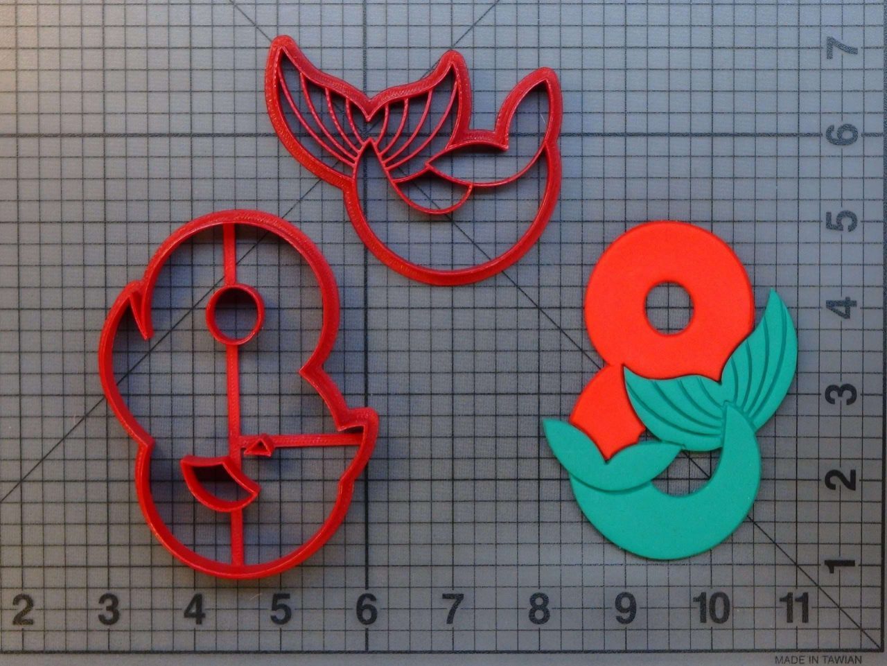 Mermaid Number - Eight 266-A350 Cookie Cutter Set