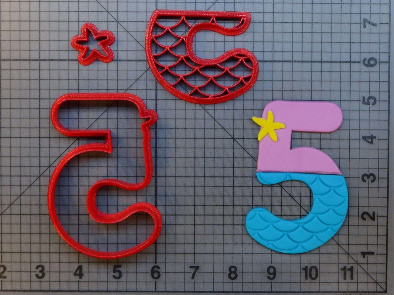 Mermaid Number - Five 266-A332 Cookie Cutter Set