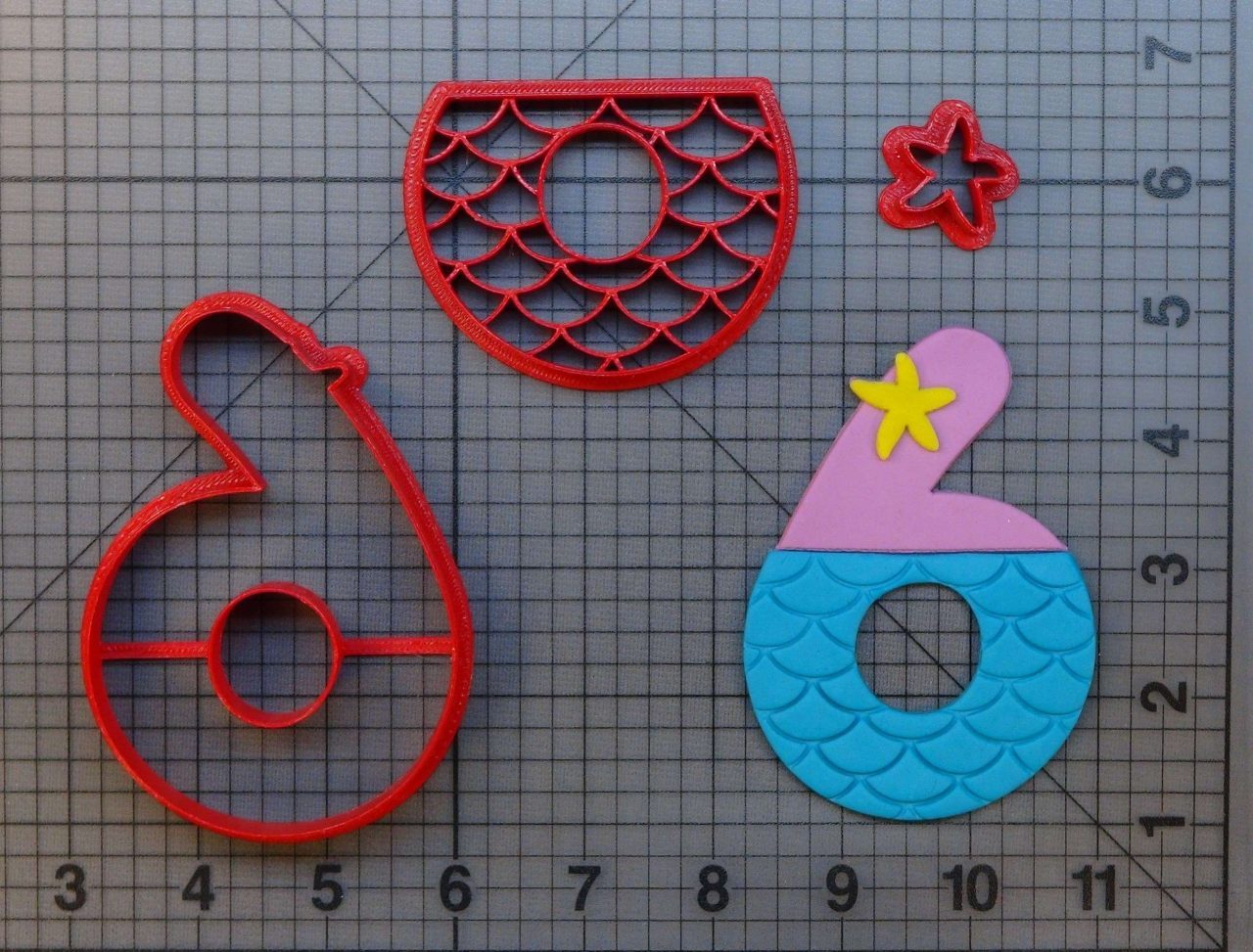 Mermaid Number - Six 266-A333 Cookie Cutter Set