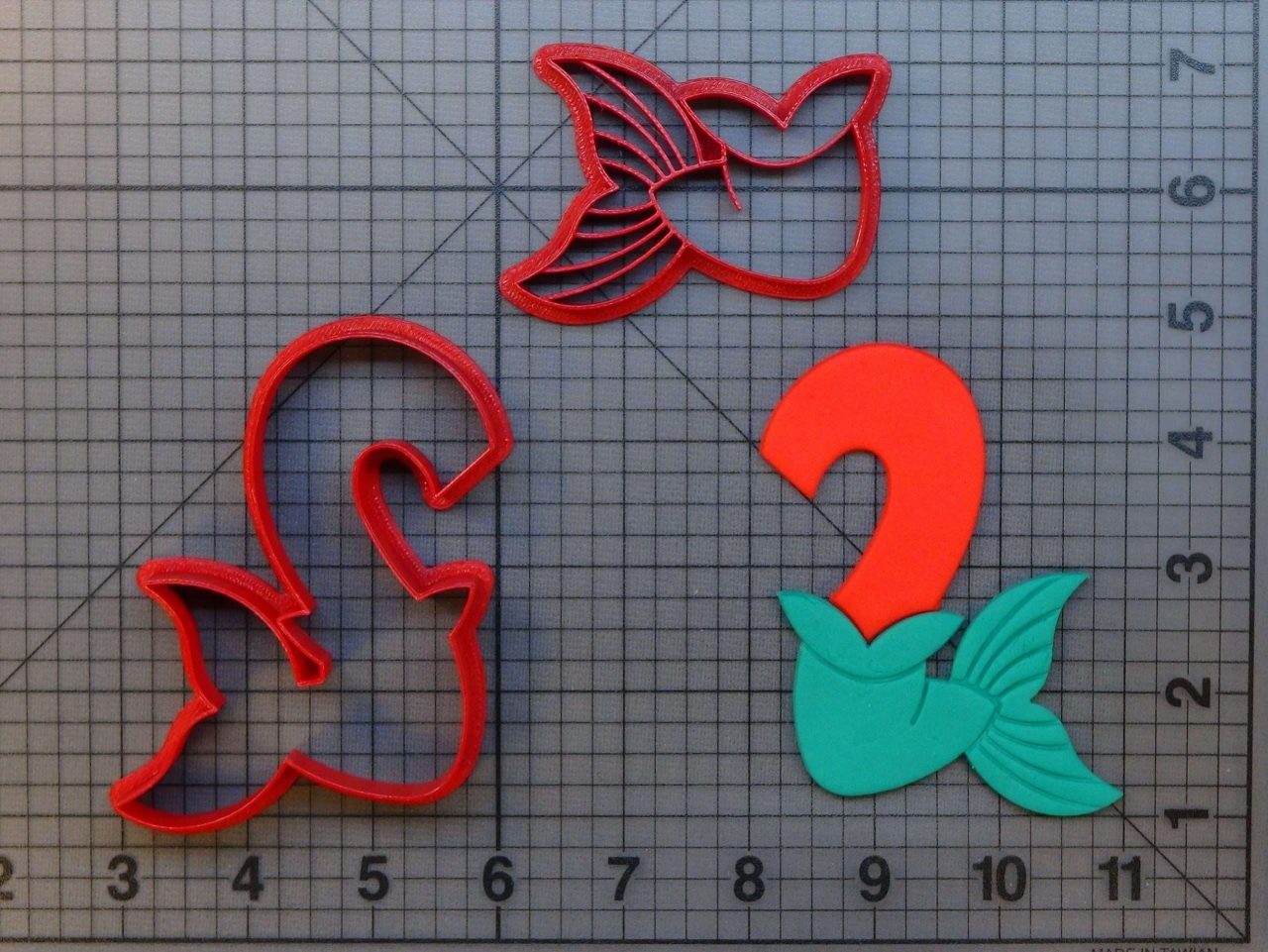Mermaid Number - Two 266-A344 Cookie Cutter Set