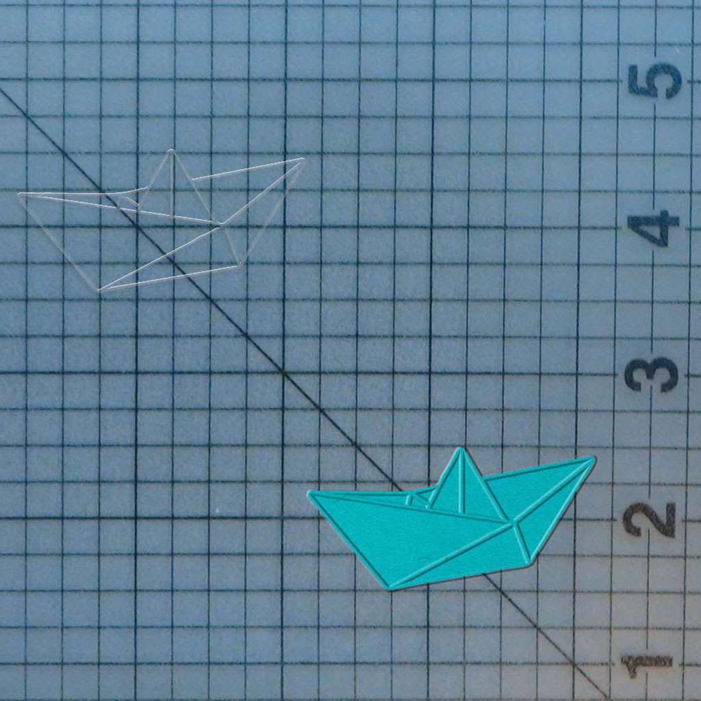 Origami Boat 227-316 Cookie Cutter and Stamp