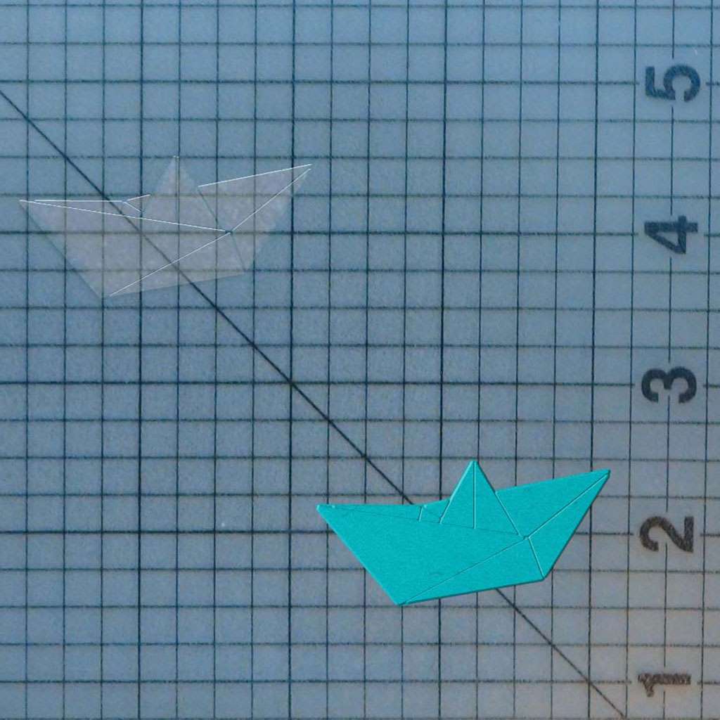 Origami Boat 227-316 Cookie Cutter and Stamp