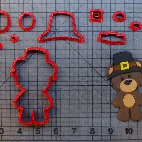 Pilgrim Bear 266-A314 Cookie Cutter Set