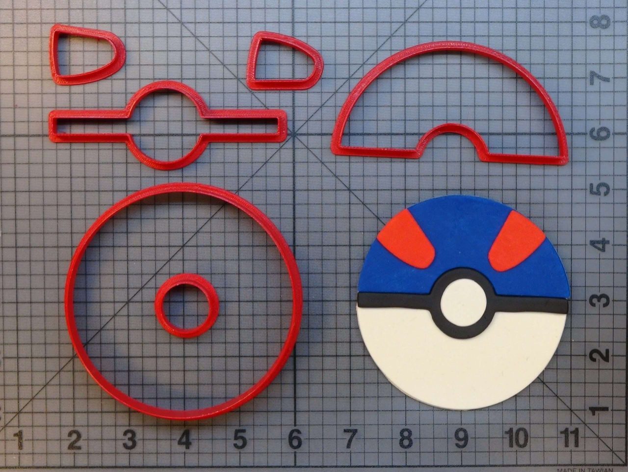 Pokemon - Greatball 266-A324 Cookie Cutter Set
