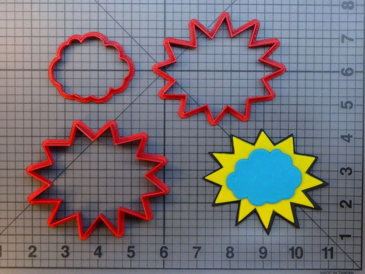 Pop Art Bubble 266-A228 Cookie Cutter Set
