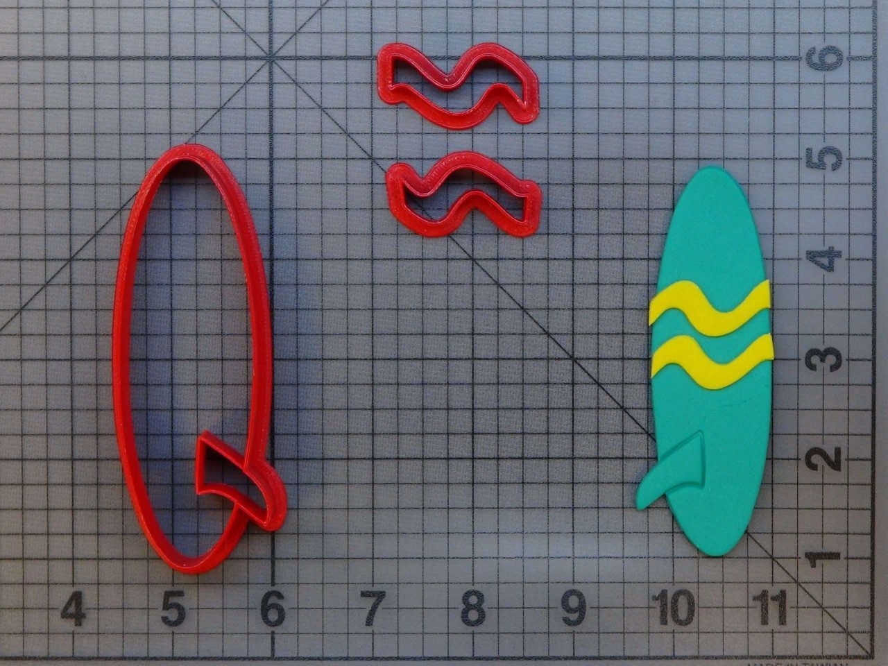 Surfboard 266-A270 Cookie Cutter Set