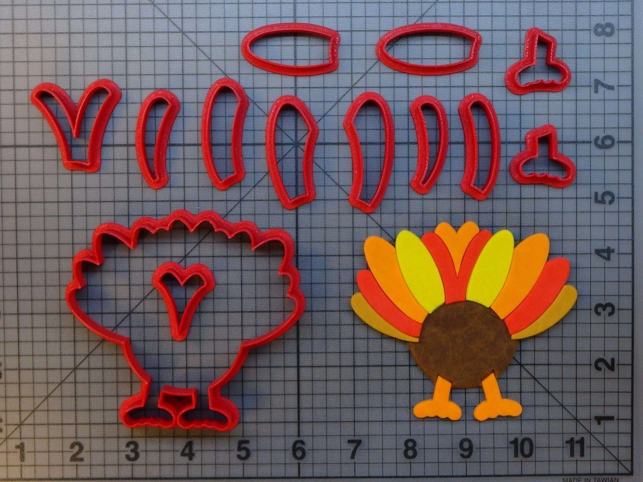Turkey Butt 266-A274 Cookie Cutter Set