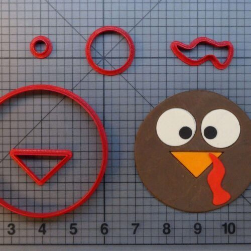 Turkey Face 266-A273 Cookie Cutter Set