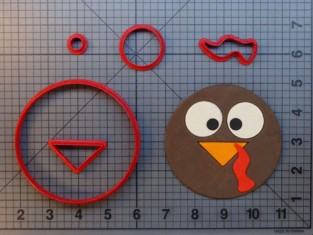 Turkey Face 266-A273 Cookie Cutter Set