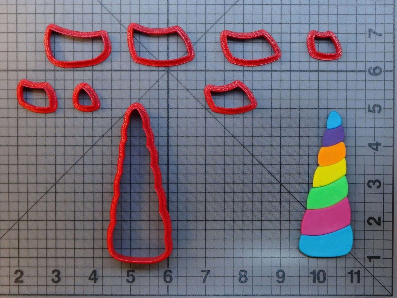 Unicorn Horn 266-A213 Cookie Cutter Set