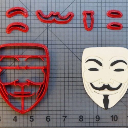 Anonymous Mask 266-A036 Cookie Cutter Set