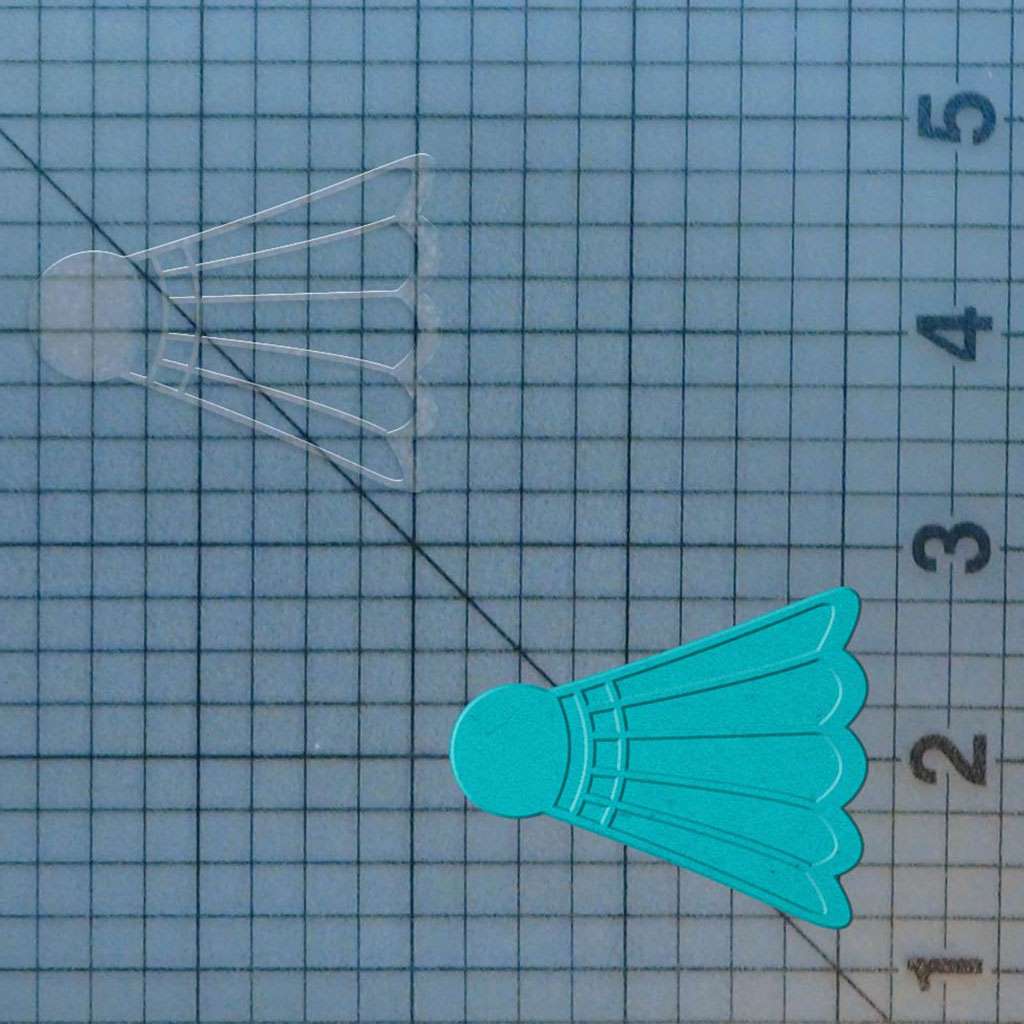 Badminton Birdie 227-555 Cookie Cutter and Acrylic Stamp - Image 4