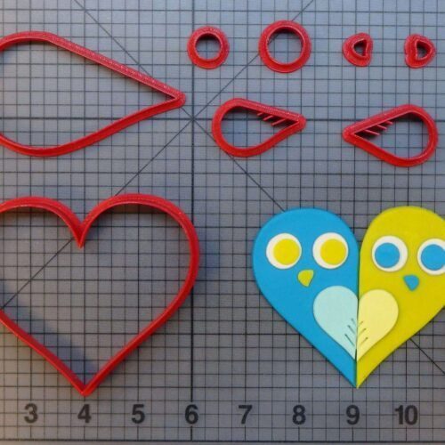 Bird Heart 266-A395 Cookie Cutter Set
