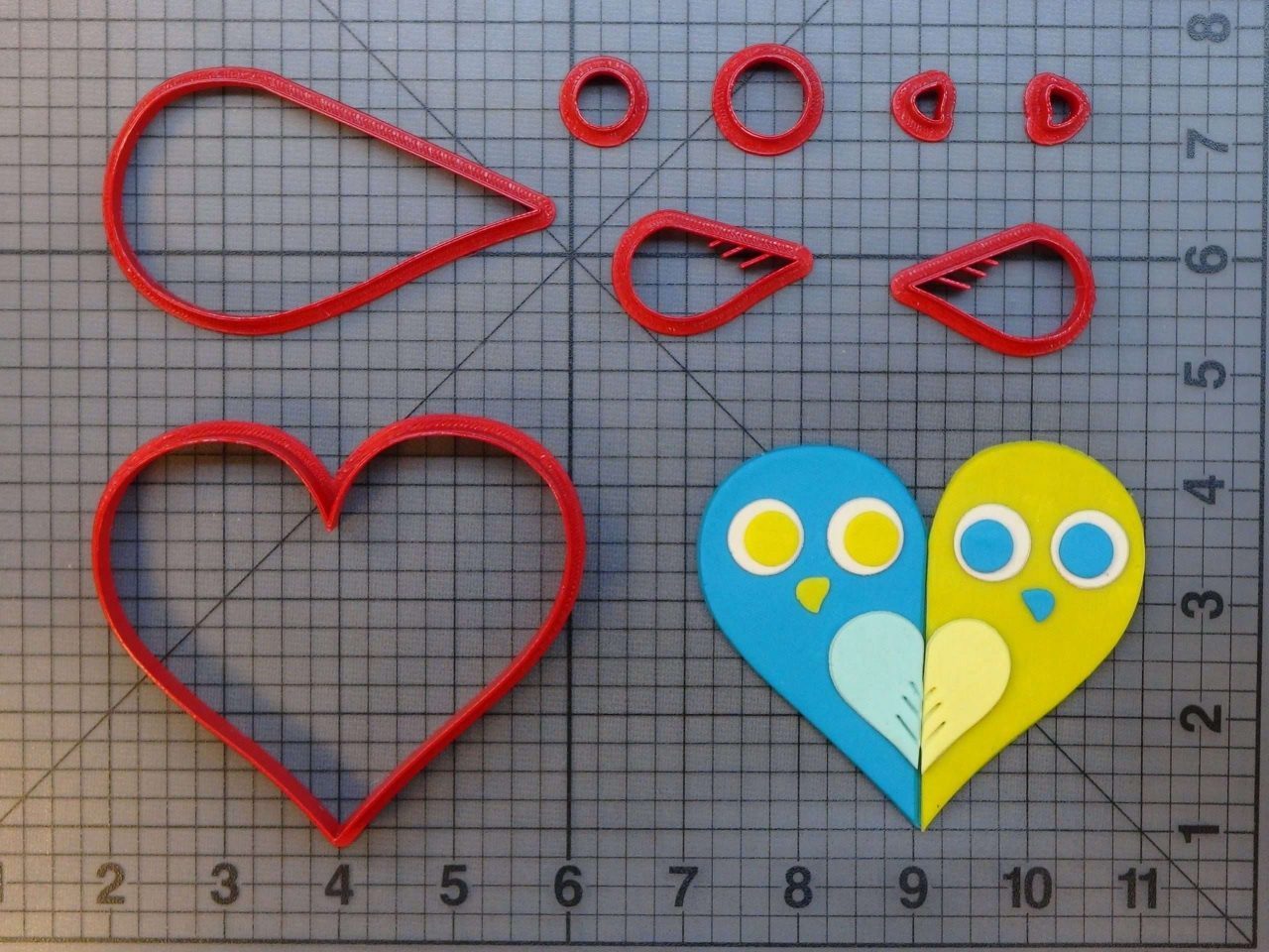 Bird Heart 266-A395 Cookie Cutter Set