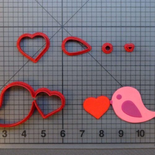 Bird with Heart 266-A396 Cookie Cutter Set