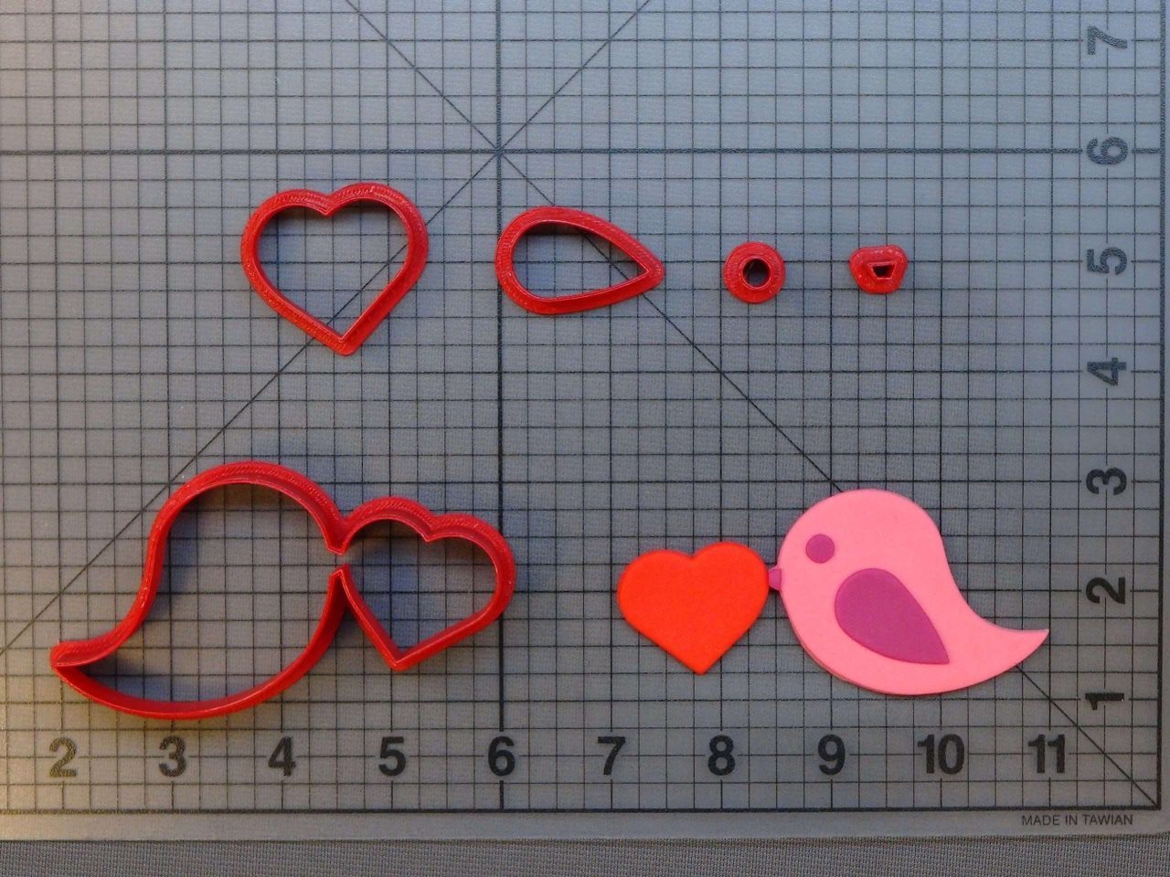 Bird with Heart 266-A396 Cookie Cutter Set
