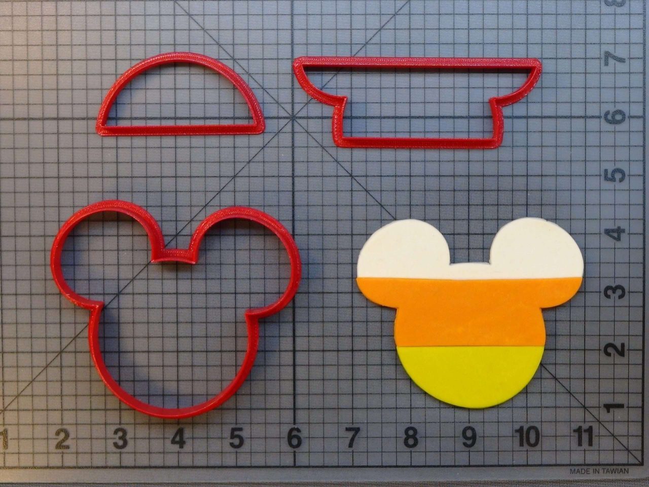 Candy Corn Mickey Mouse 266-A392 Cookie Cutter Set