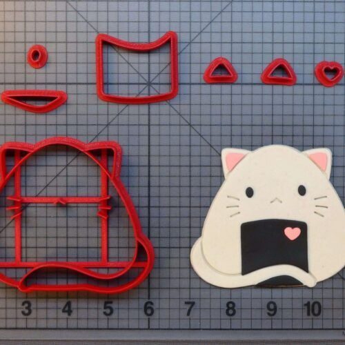 Cat Rice Ball 266-A438 Cookie Cutter Set