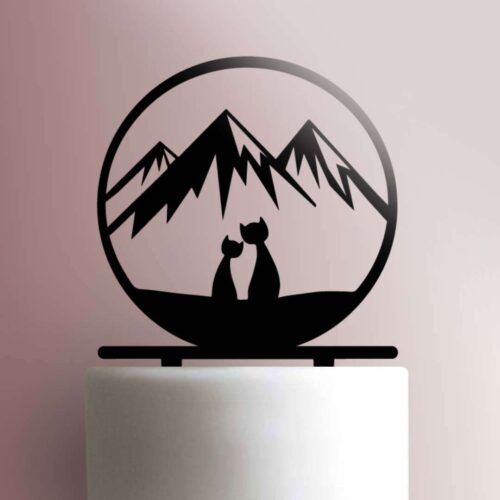 Cats in Love 225-349 Cake Topper