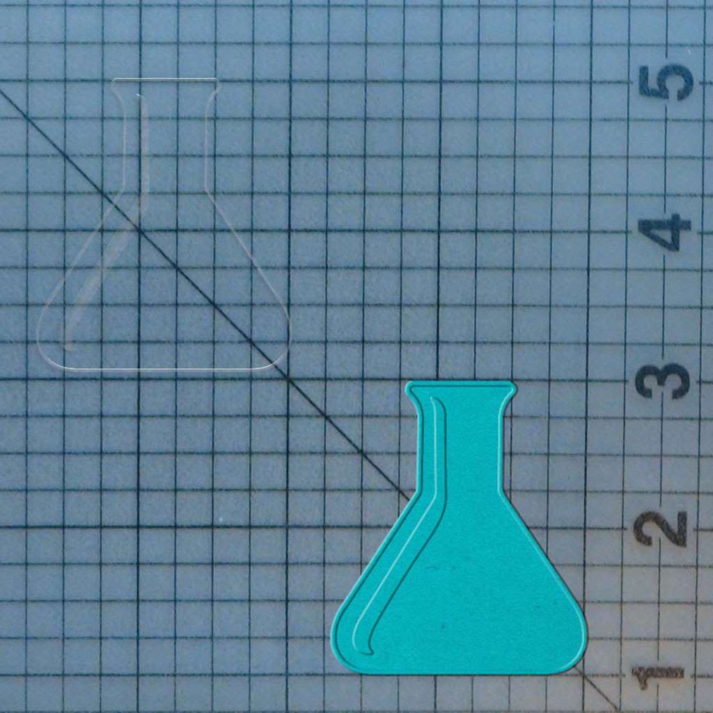 Chemistry Beaker 227-492 Cookie Cutter and Acrylic Stamp - Image 2