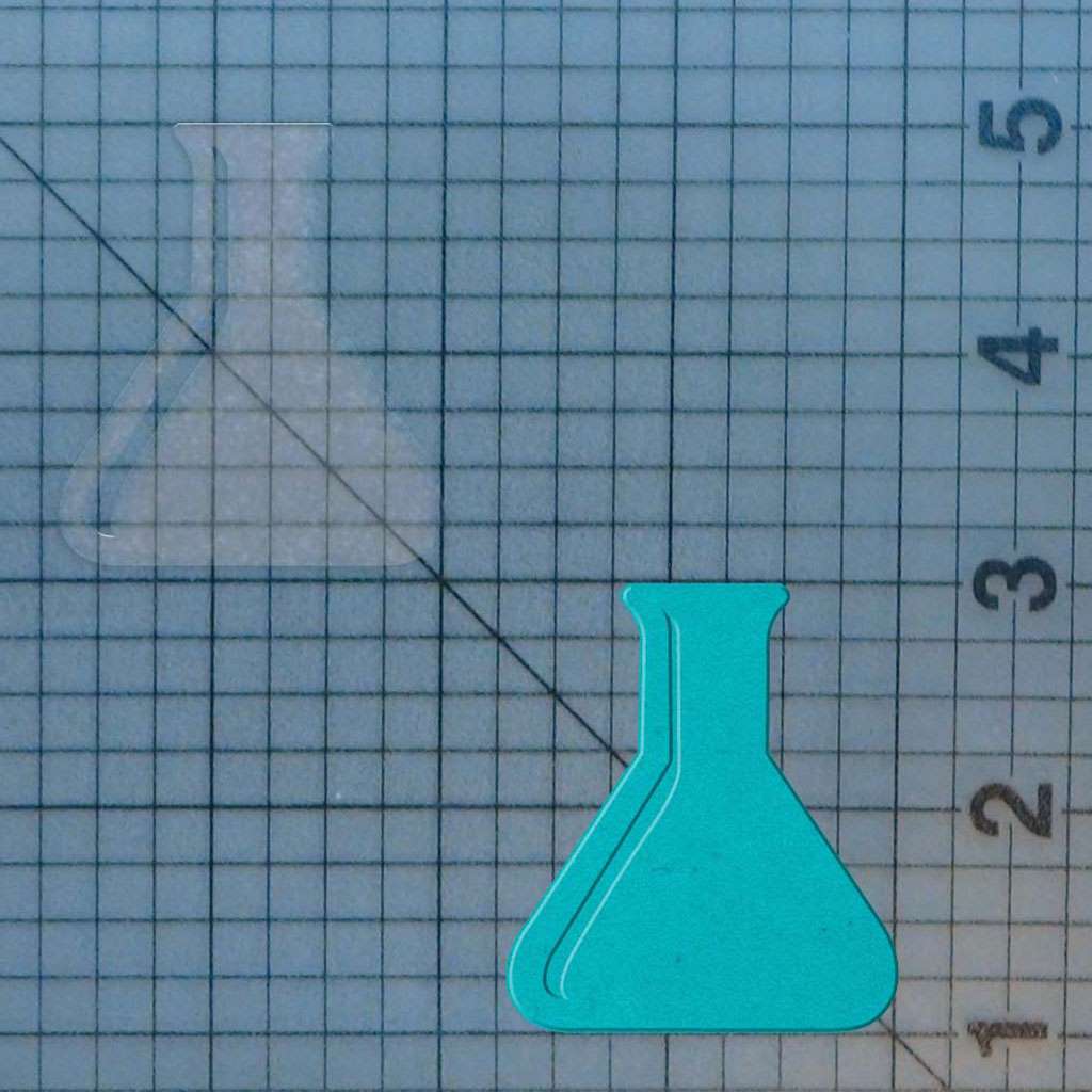 Chemistry Beaker 227-492 Cookie Cutter and Acrylic Stamp - Image 4
