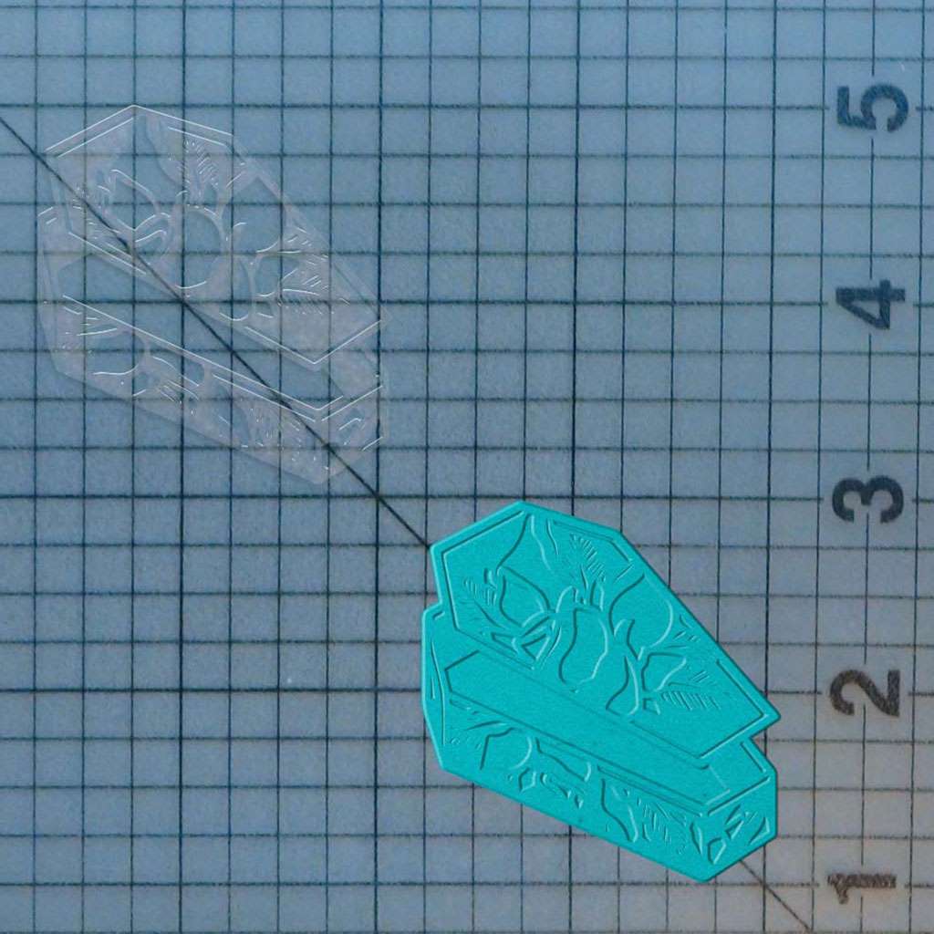 Coffin 227-419 Cookie Cutter and Acrylic Stamp - Image 4