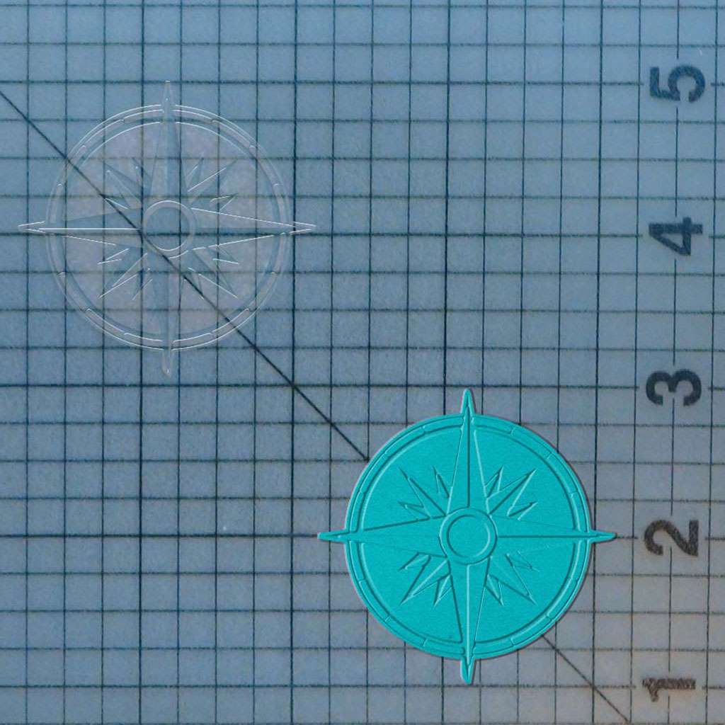 Compass 227-423 Cookie Cutter and Acrylic Stamp - Image 2
