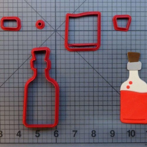Cork Bottle 266-A431 Cookie Cutter Set