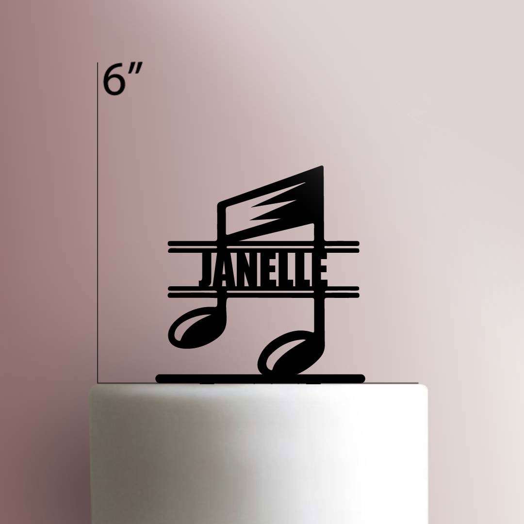Custom Music Note 225-300 Cake Topper