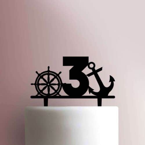 Custom Nautical Number 225-497 Cake Topper