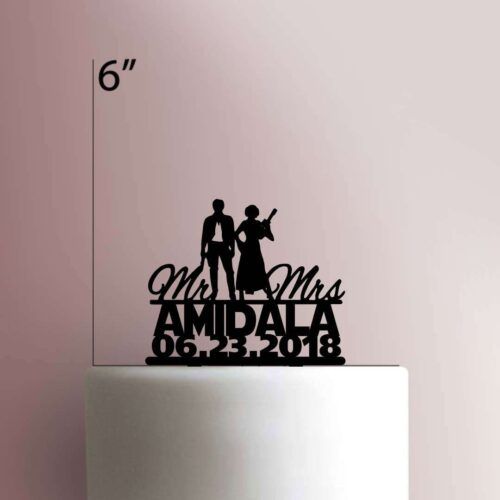 Custom Star Wars - Mr. and Mrs. 225-266 Cake Topper
