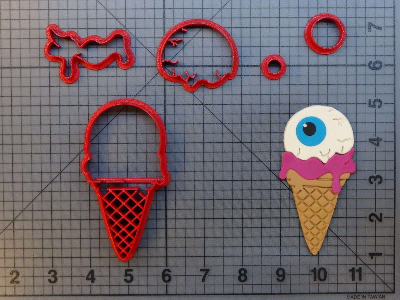 Eyes Cream 266-A418 Cookie Cutter Set