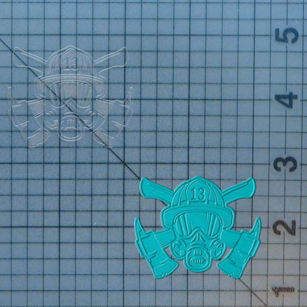 Firefighter 227-428 Cookie Cutter and Acrylic Stamp - Image 2