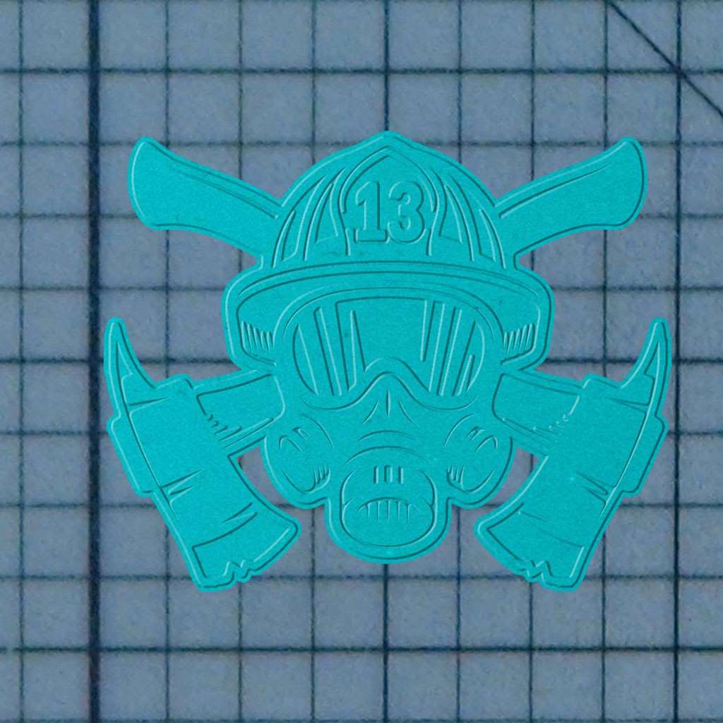 Firefighter 227-428 Cookie Cutter and Acrylic Stamp - Image 3