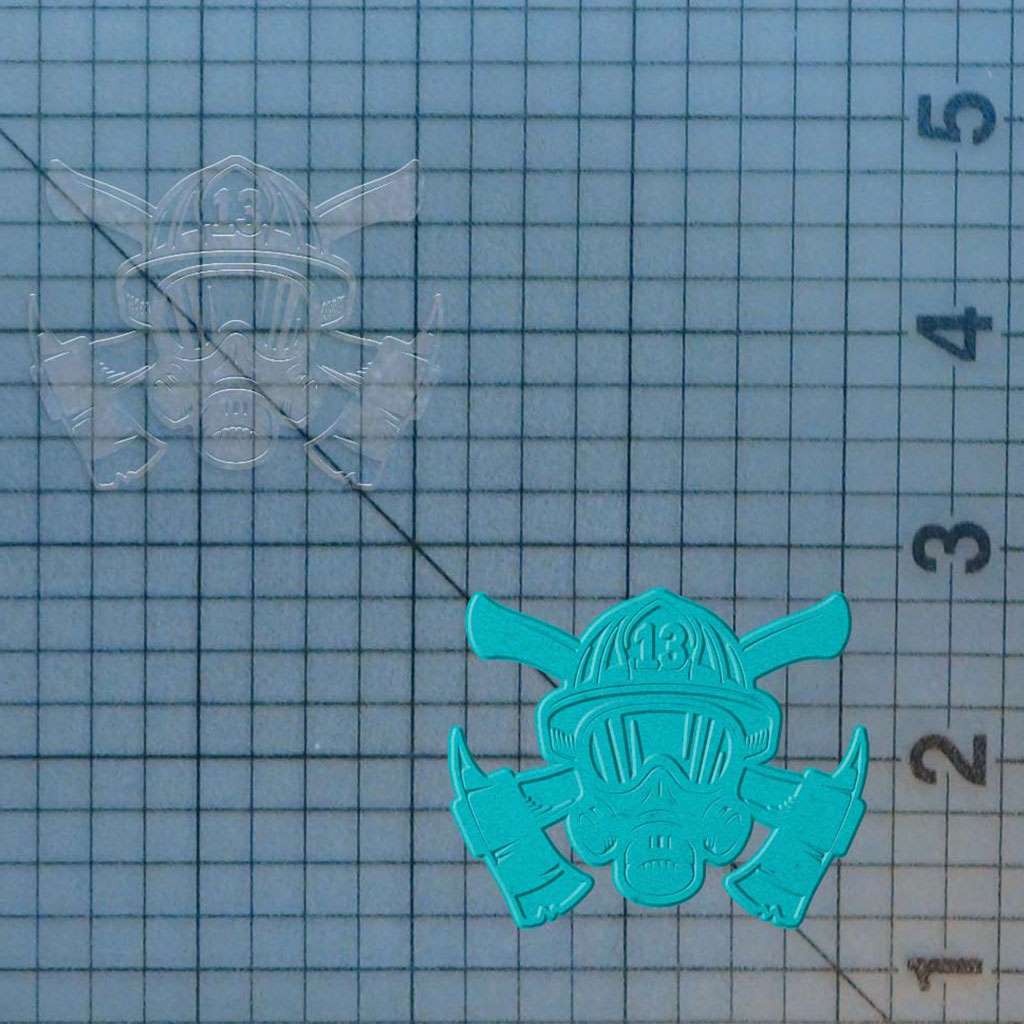 Firefighter 227-428 Cookie Cutter and Acrylic Stamp - Image 4