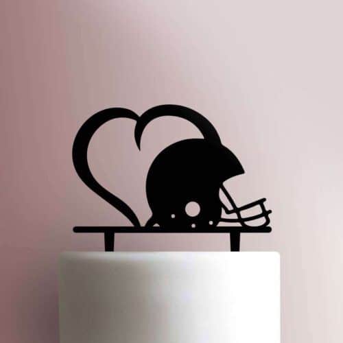 Football Heart 225-493 Cake Topper