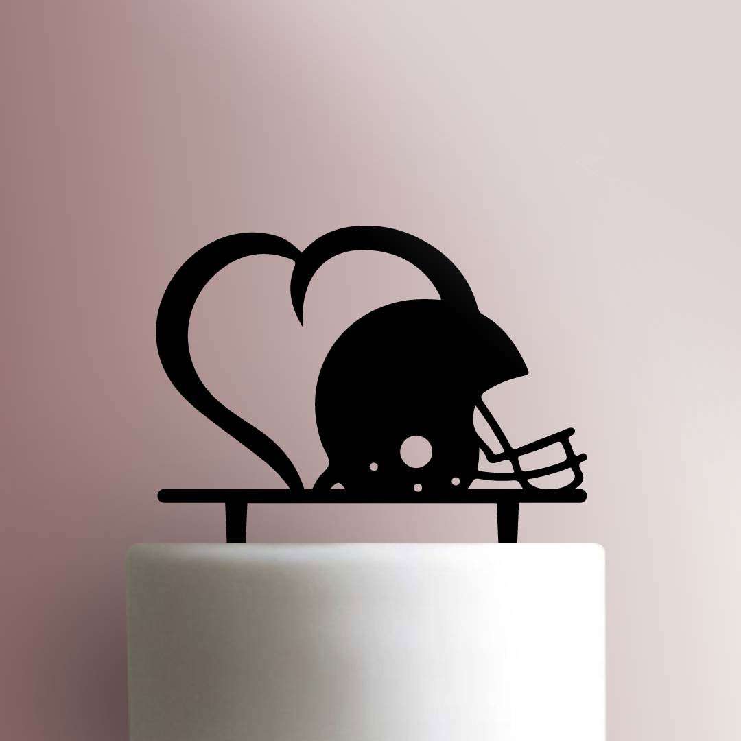 Football Heart 225-493 Cake Topper