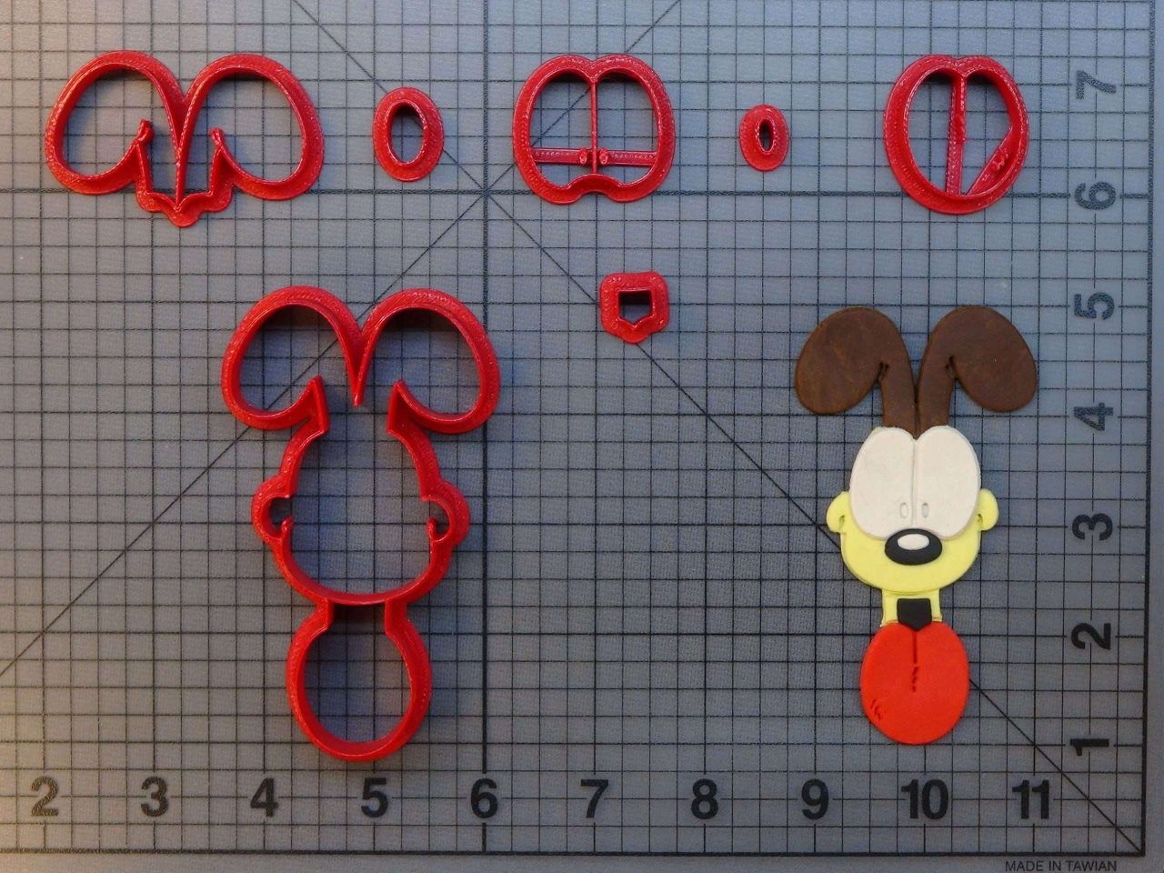 Garfield - Odie 266-A466 Cookie Cutter Set